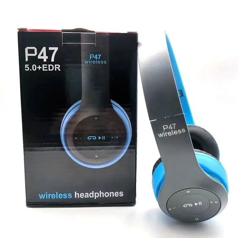 Stereo P47 Headset 5,0 Bluetooth Headset Falt serie Wireless Sportspiel Headset für iPhone Xiaomi