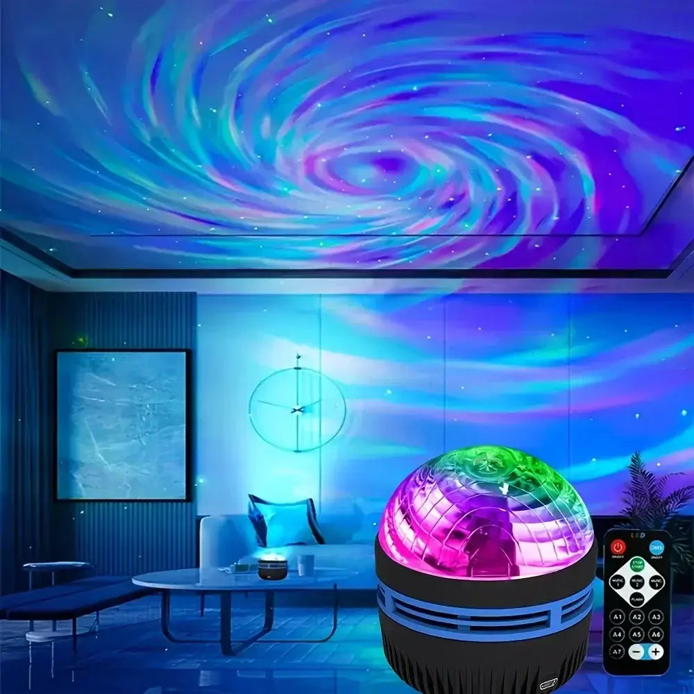 LED-Galaxie Projektor Licht mehrfarbige Fernbedienung für Schlafzimmer Dekoration Weihnachts stern Projektor Nachtlicht Neujahrs geschenk