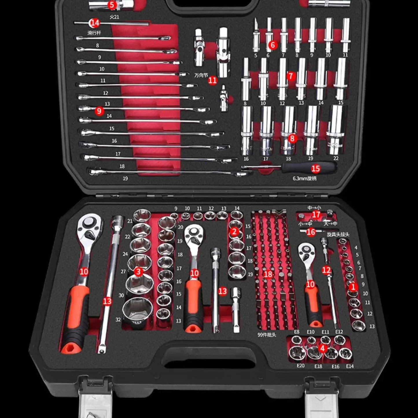 Auto Reparatur Werkzeuge Box Sets Elektriker Spanner Anti-fallen Fall Wasserdicht Stoßfest Sicherheit Teile Organizer Anti-herbst Toolbox