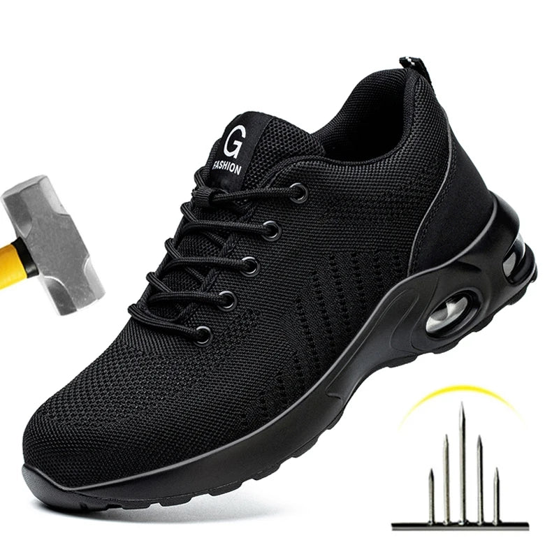 FUXL Sicherheitsschuhe Herren mit Stahlkappe – Leichte Work Sneakers für Industrie & Handwerk