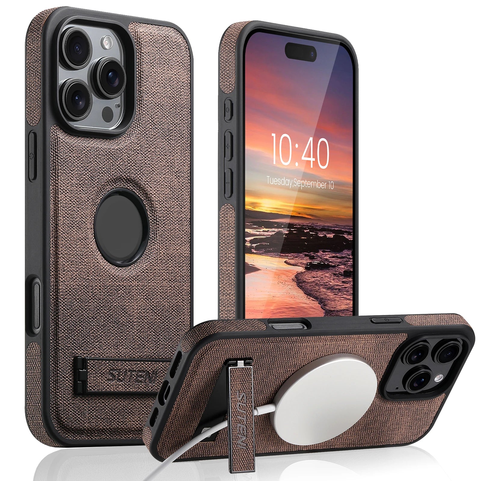 SUTENI Luxus PU Leder MagSafe Hülle - FUXL-Shopify