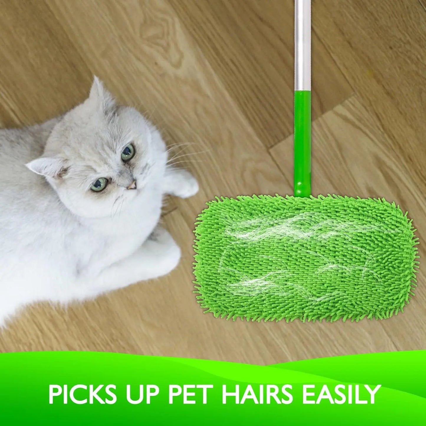 FUXL 2er-Pack wiederverwendbare trockene Kehrtücher, Mikrofaser-Nasswischpads, kompatibel mit Swiffer Sweeper Mop-Ersatz - FUXL-Shopify