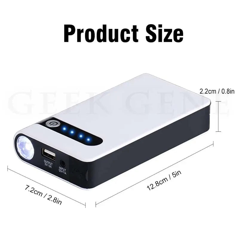 GKFLY 12000 mAh Auto Starthilfe Notstartgerät Kabel Tragbare Power Bank Ladegerät Batterie Booster Buster
