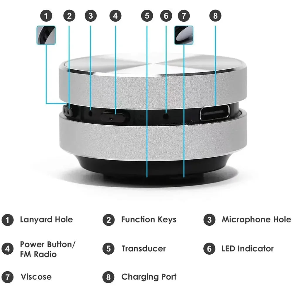 2025 heißer Knochen Leitung Bluetooth Lautsprecher Drahtlose TWS Lautsprecher 3D Stereo Sound Kolibri Lautsprecher Mit FM Radio