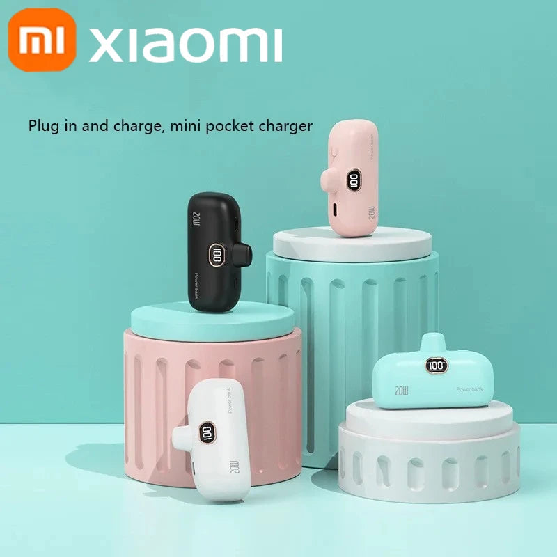 Xiaomi Mini Praktische mobile Powerbank 30000 mAh Tragbares Schnellladen geeignet für iPhone 16 15 14 Samsung Externer Akku