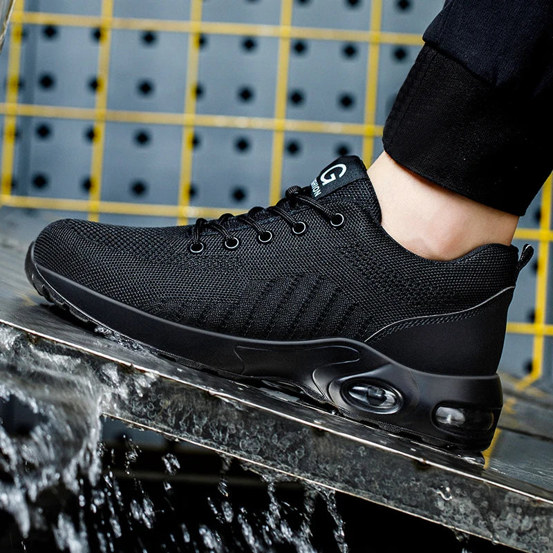 FUXL Sicherheitsschuhe Herren mit Stahlkappe – Leichte Work Sneakers für Industrie & Handwerk