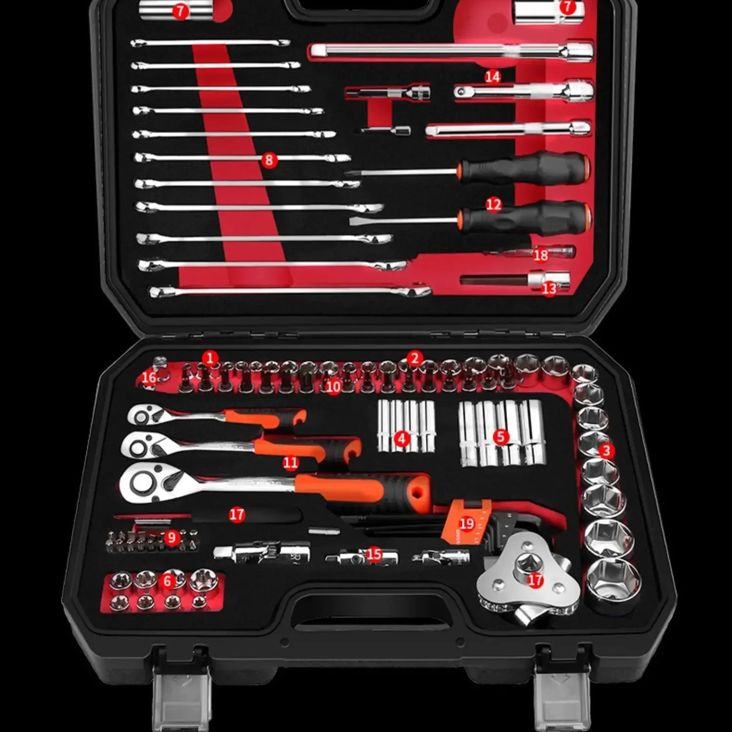 Auto Reparatur Werkzeuge Box Sets Elektriker Spanner Anti-fallen Fall Wasserdicht Stoßfest Sicherheit Teile Organizer Anti-herbst Toolbox