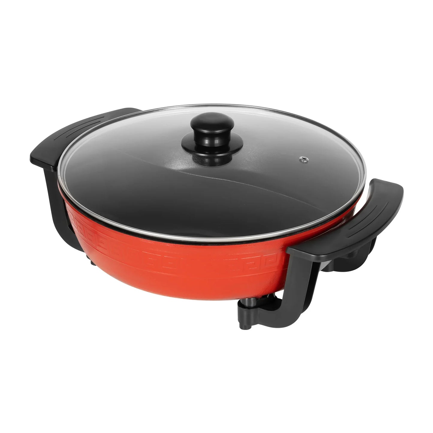 6L Haushalts-Hot Pot 1360 W 220 V elektrischer Kochtopf Bratpfanne Eintopftopf 2 Fächer Antihaft-Hotpot Temperatur einstellbar