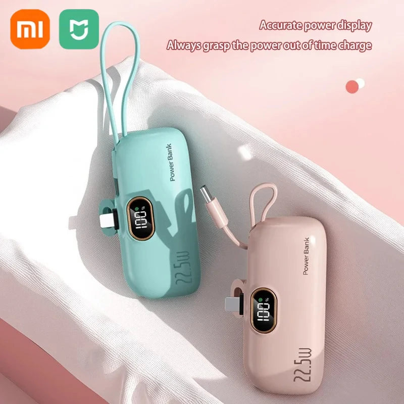 Xiaomi Mini Praktische mobile Powerbank 30000 mAh Tragbares Schnellladen geeignet für iPhone 16 15 14 Samsung Externer Akku