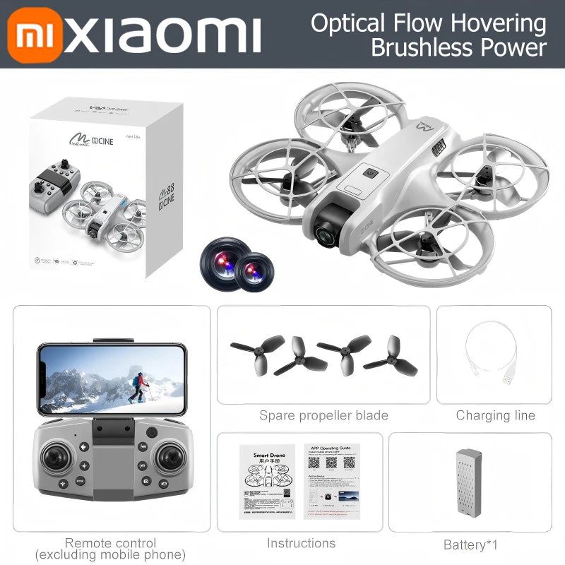 Xiaomi M88 VR Mini RC Drohne 8K Antenne Professinal Wide HD Dual Kamera Faltbare Intelligente Hindernisvermeidung Bürstenlose Drohne