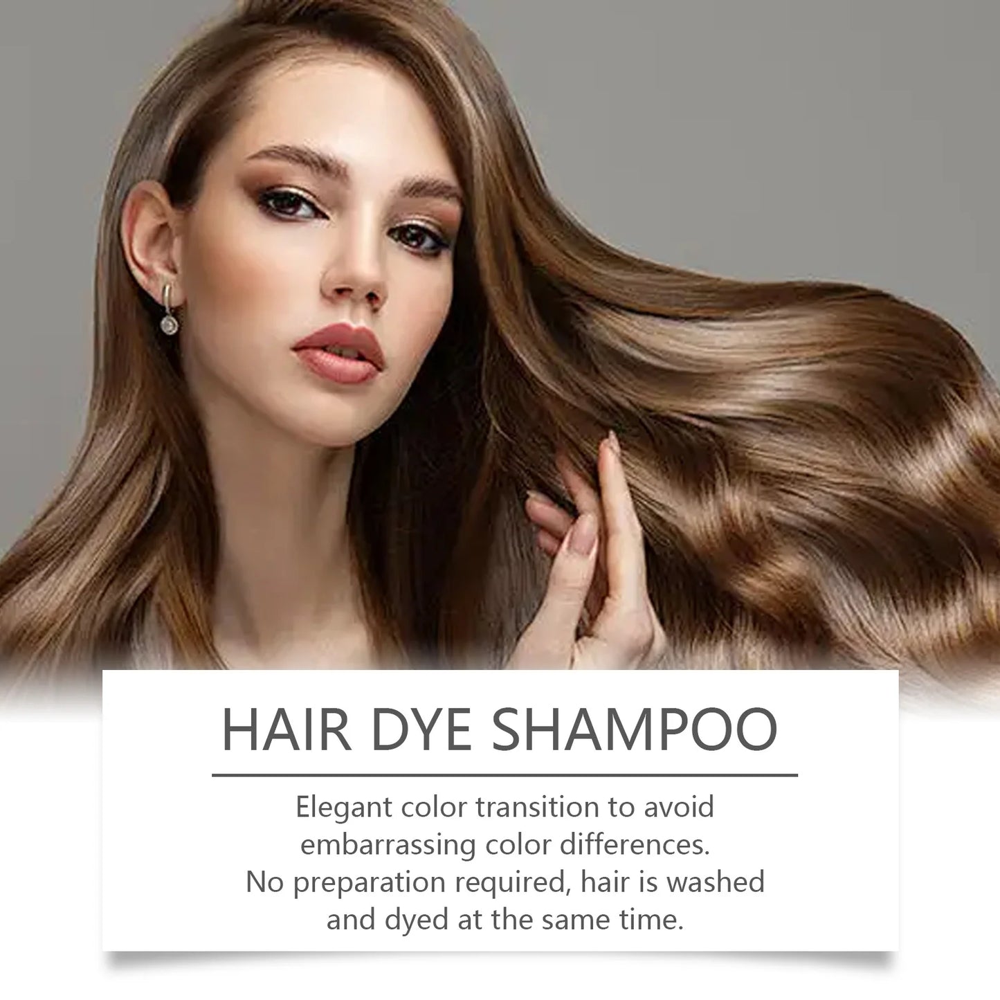 DIY Sofort-Haarfärbe-Shampoo – Natürliche Schwarzfärbung, repariert graues & weißes Haar, sanft & reizfrei für Männer und Frauen
