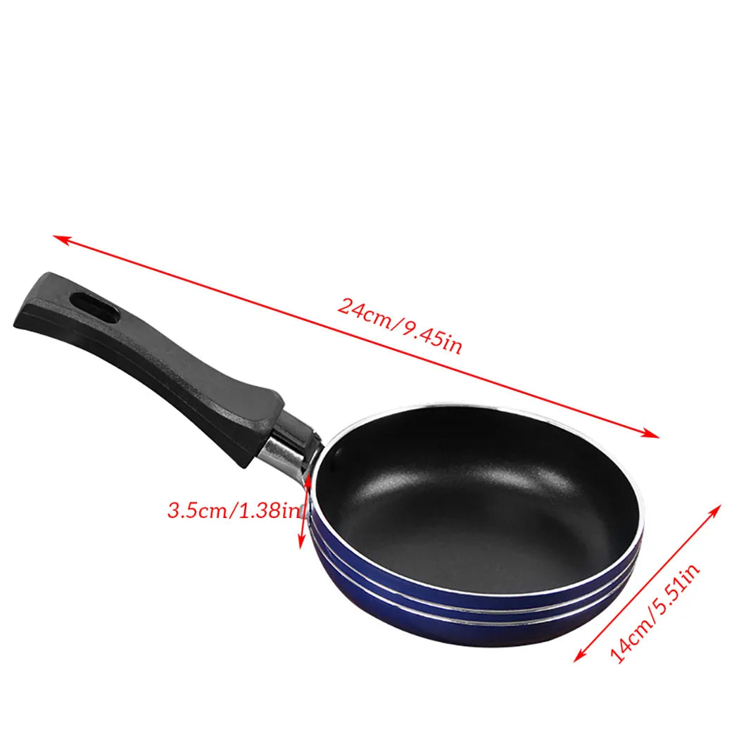 12 cm/14 cm/16 cm Mini Bratpfanne Antihaft-Stahl Bratpfanne Topf Topf Zufällige Farbe für Kochgeschirr Küche Kochgeschirr