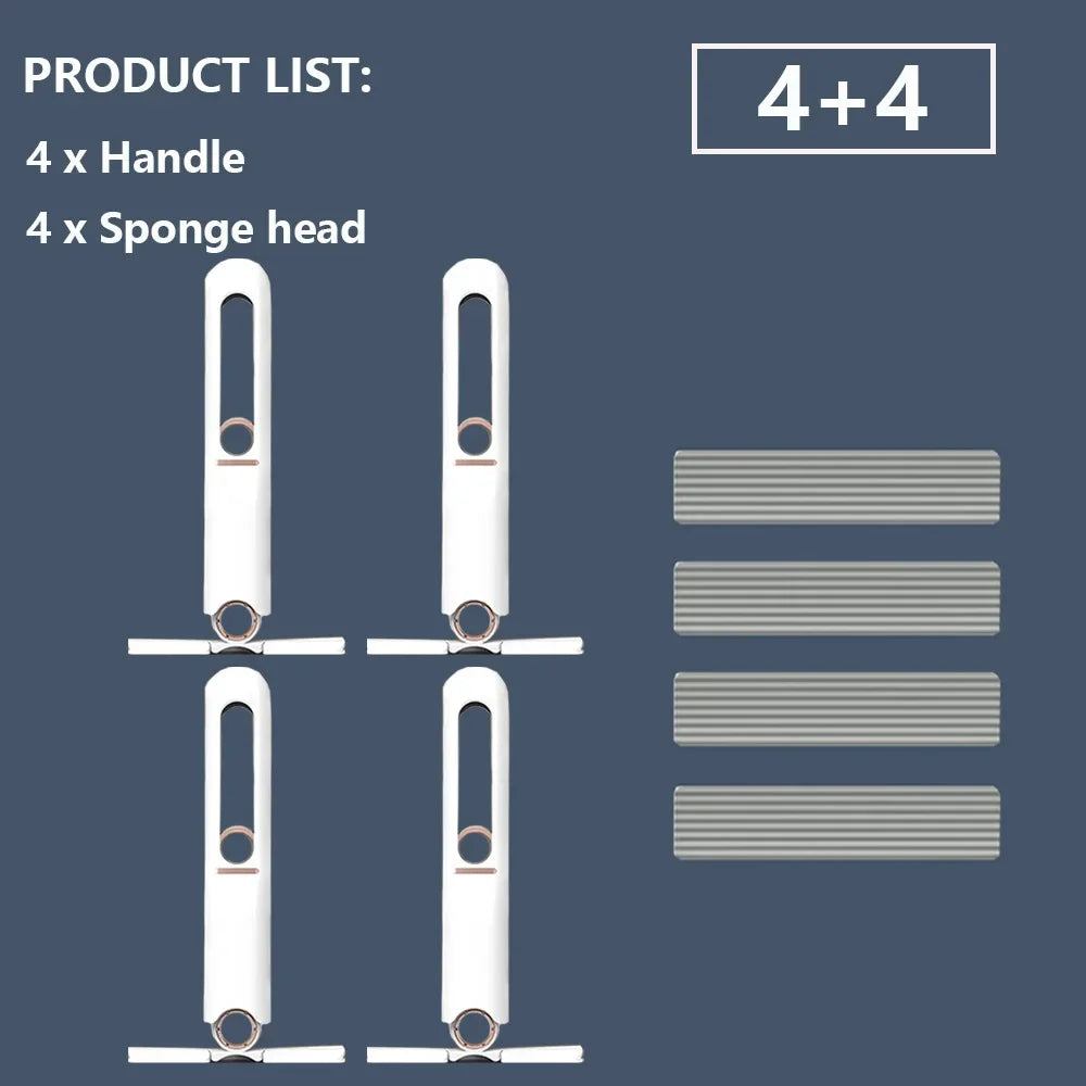 8/24Pcs Mini Squeeze Mop Mini Mopp Schreibtisch Küche Auto Sauber Werkzeuge Mops mit Selbst-quetschen Falten hause Reinigung Boden Waschen Mops