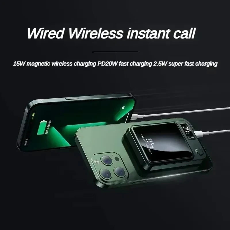 10000 mAh Magnetische Power Bank – Kabelloses 22,5 W Schnellladegerät mit Ultra-Kapazität für iPhone 15, Huawei, Samsung
