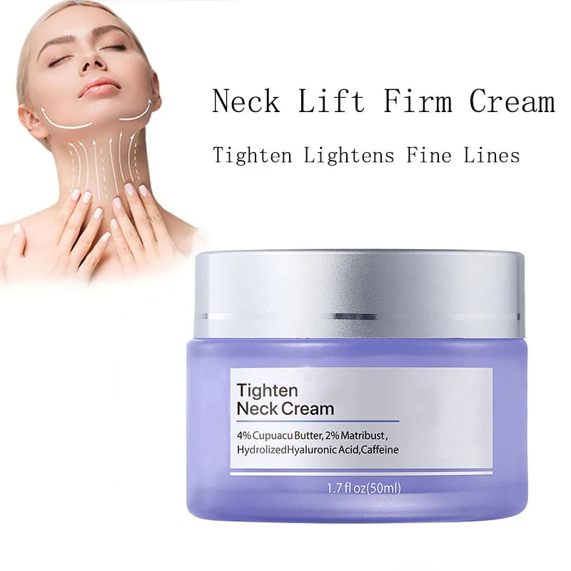 Anti-Aging Halscreme – Straffend & Glättend – Pflege gegen Falten & dunkle Haut – Intensiv Feuchtigkeitsspendend mit Aufhell-Effekt