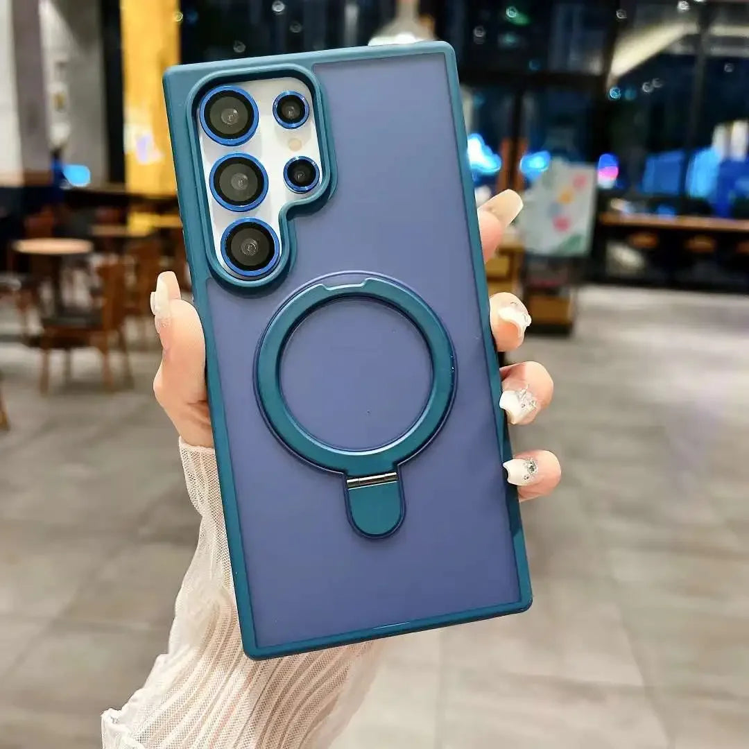 Magnetische Metal Ring Stand Hülle für Samsung Galaxy S25 - FUXL-Shopify