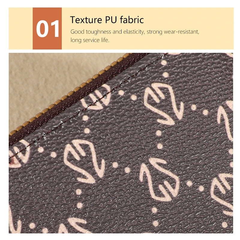 Schickes Vintage-Geldbörse mit Kartenhalter und Reißverschluss für Damen – sichere Multi-Kartenfächer, modisches Kunstleder mit Münzgeldbörse, luxuriös