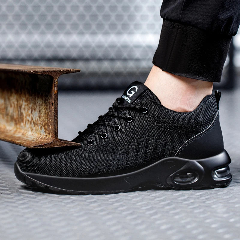 FUXL Sicherheitsschuhe Herren mit Stahlkappe – Leichte Work Sneakers für Industrie & Handwerk