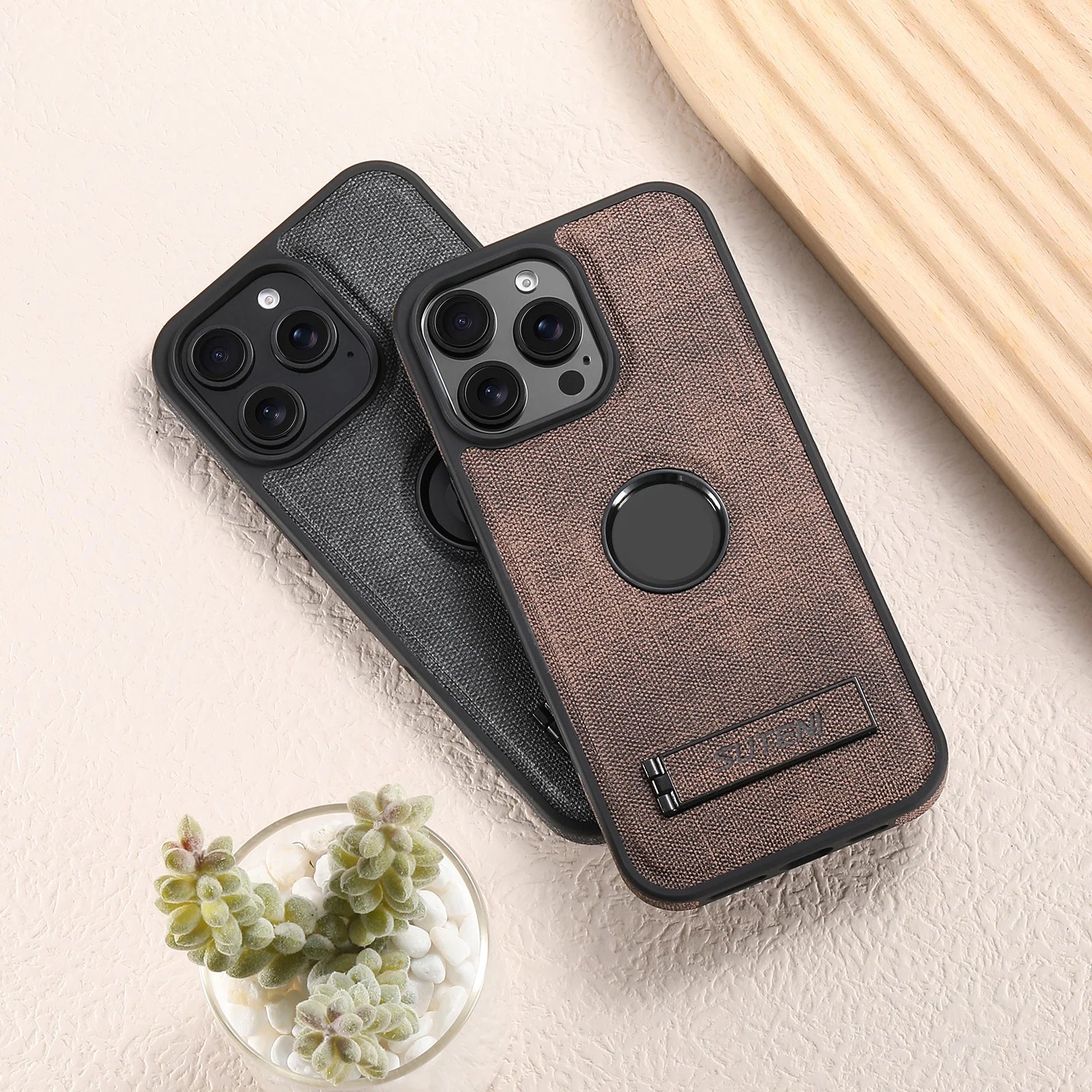 SUTENI Luxus PU Leder MagSafe Hülle - FUXL-Shopify