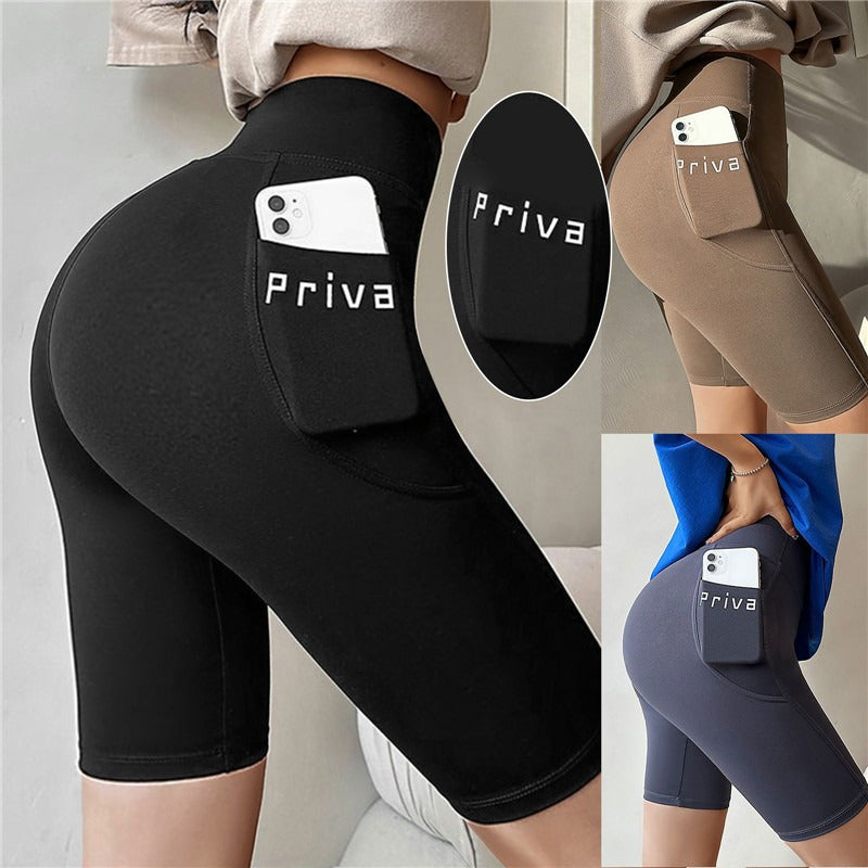 Frauen Yoga Sport Shorts Hohe Taille Fitness Shorts Casual Streetwear Kurze Hosen Weibliche Enge Shorts Für Damen Workout Hosen
