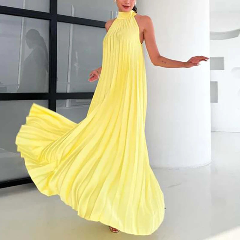 Neue 2025, Elegante Feste Schaukel Lose Party Kleid Frühling Weibliche Halter Schlank Bankett Langes Kleid Frauen Sexy Off Schulter Gala Kleid