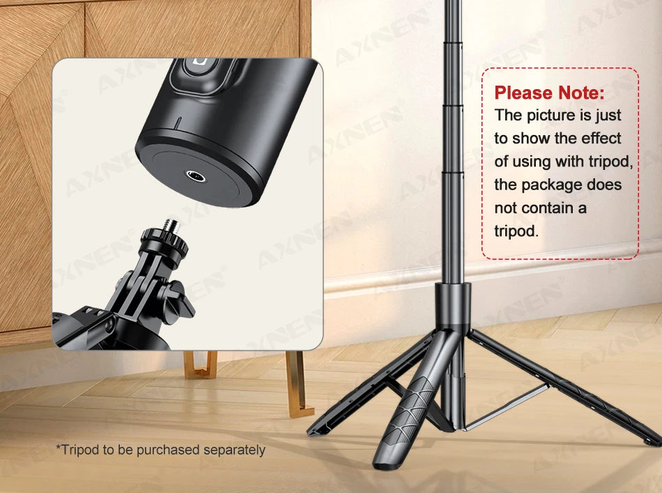 AXNEN P02 360 Rotation Follow-up Gimbal Stabilisator Einbeinstativ Desktop Tracking Gimbal mit Fernbedienung für Telefon Tiktok Live Fotografie - FUXL-Shopify