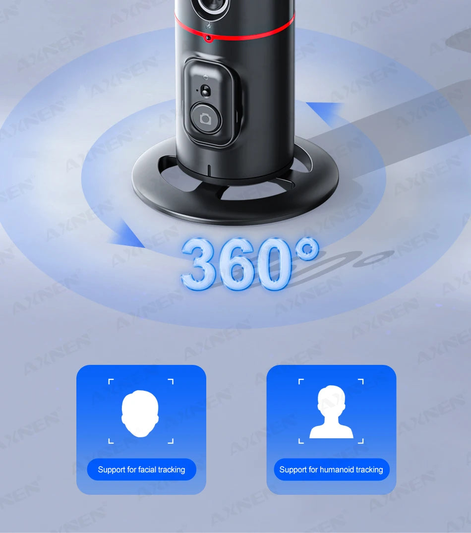 AXNEN P02 360 Rotation Follow-up Gimbal Stabilisator Einbeinstativ Desktop Tracking Gimbal mit Fernbedienung für Telefon Tiktok Live Fotografie - FUXL-Shopify
