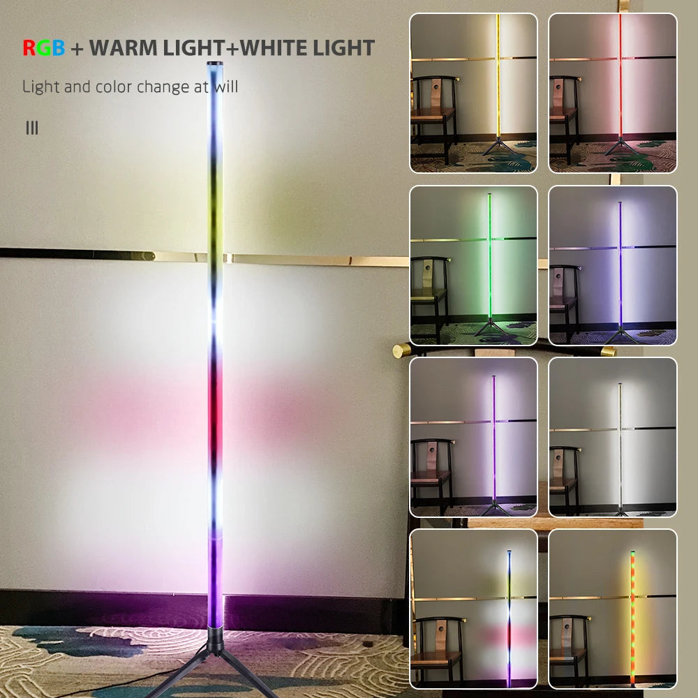 1PC RGB Stehleuchte RGB Ecke Stehleuchte Schlafzimmer Umgebungsbeleuchtung Skandinavischen Stil Farbwechsel Dimmbare Weiche Beleuchtung