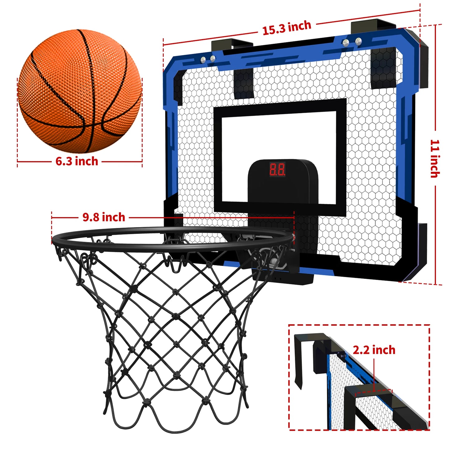 Ring Basketballkorb Wand-montiert Indoor Training Hause Kinder Basketball Spielzeug Mini Basketballkorb Set Für Kinder Spiele Im Freien