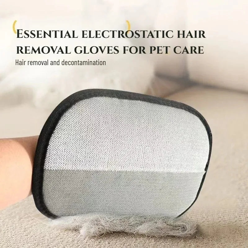 Katzenhaar-Handschuhe, Wollentfernungshandschuhe, deistatische Staubbürste für Hunde und Katzen, Zubehör für Hunde und Katzen, Kaninchen, L/Kurzhaar/Lockenhaar