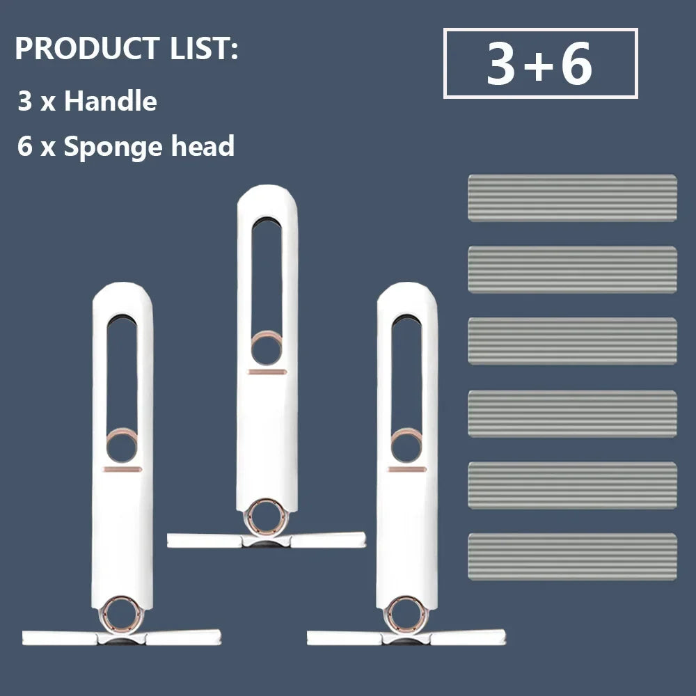8/24Pcs Mini Squeeze Mop Mini Mopp Schreibtisch Küche Auto Sauber Werkzeuge Mops mit Selbst-quetschen Falten hause Reinigung Boden Waschen Mops