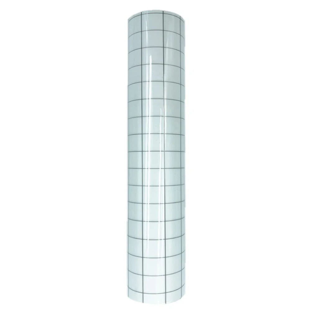 12 Zoll x 196 Zoll selbstklebendes Vinyl-Anwendungs-Transfer-Parper-Klebeband mit klarem Ausrichtungsgitter für Auto-Wand- und Kunstaufkleber zum Selbermachen