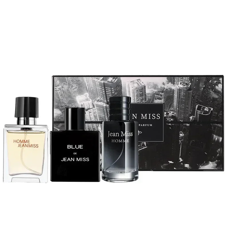 Hohe Qualität Männer Parfüm Hombre Geschenk Box 3 stücke Set 90 ml Kölnischwasser Duft Faszination Mann Parfüme Masculinos Dauerhafte parfüm Heren
