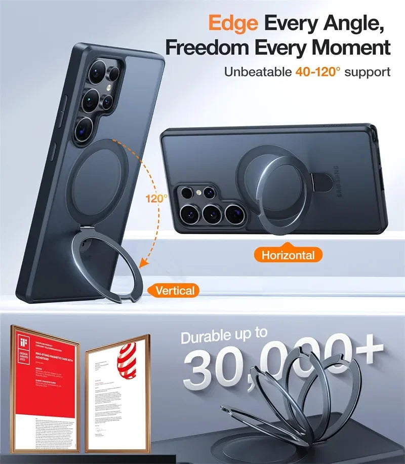 Magnetische Metal Ring Stand Hülle für Samsung Galaxy S25 - FUXL-Shopify