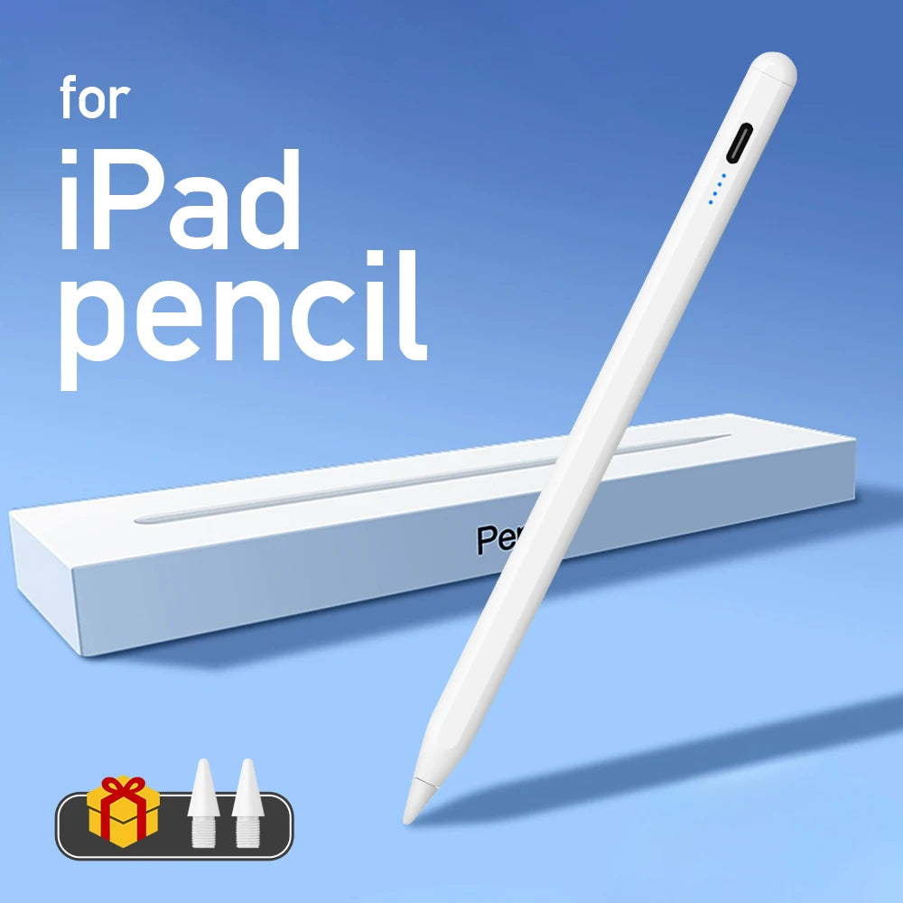 Stylus Pen für Apple Pencil (2022-2018) mit LED-Power-Anzeige & Palm Rejection – Präziser Touch-Stift für iPad Pro/Air/Mini