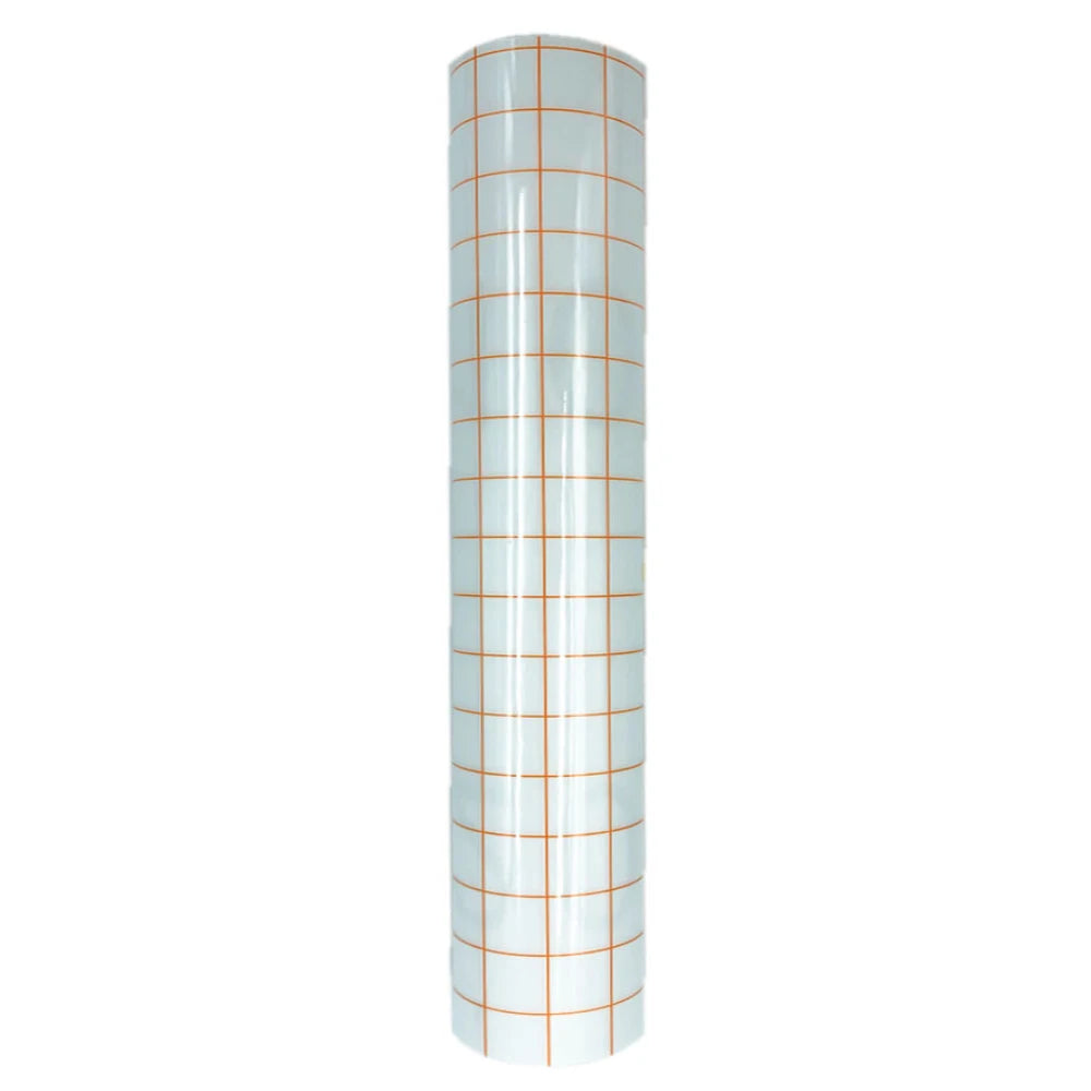 12 Zoll x 196 Zoll selbstklebendes Vinyl-Anwendungs-Transfer-Parper-Klebeband mit klarem Ausrichtungsgitter für Auto-Wand- und Kunstaufkleber zum Selbermachen