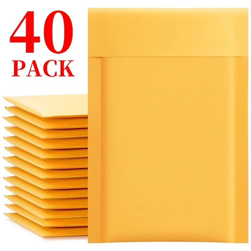 10–50 Stück Luftpolstertaschen aus Kraftpapier, selbstdichtende Papierumschläge, wasserdichte, gepolsterte, gepolsterte Schaumstoff-Versandtaschen zum Verpacken