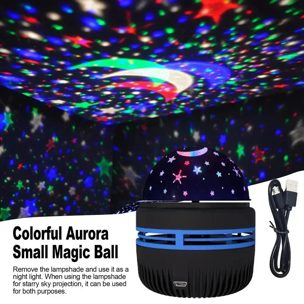 LED-Galaxie Projektor Licht mehrfarbige Fernbedienung für Schlafzimmer Dekoration Weihnachts stern Projektor Nachtlicht Neujahrs geschenk