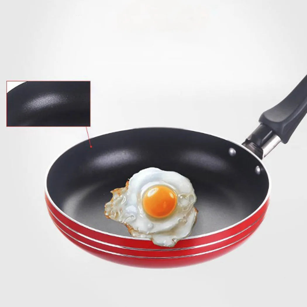 12 cm/14 cm/16 cm Mini Bratpfanne Antihaft-Stahl Bratpfanne Topf Topf Zufällige Farbe für Kochgeschirr Küche Kochgeschirr