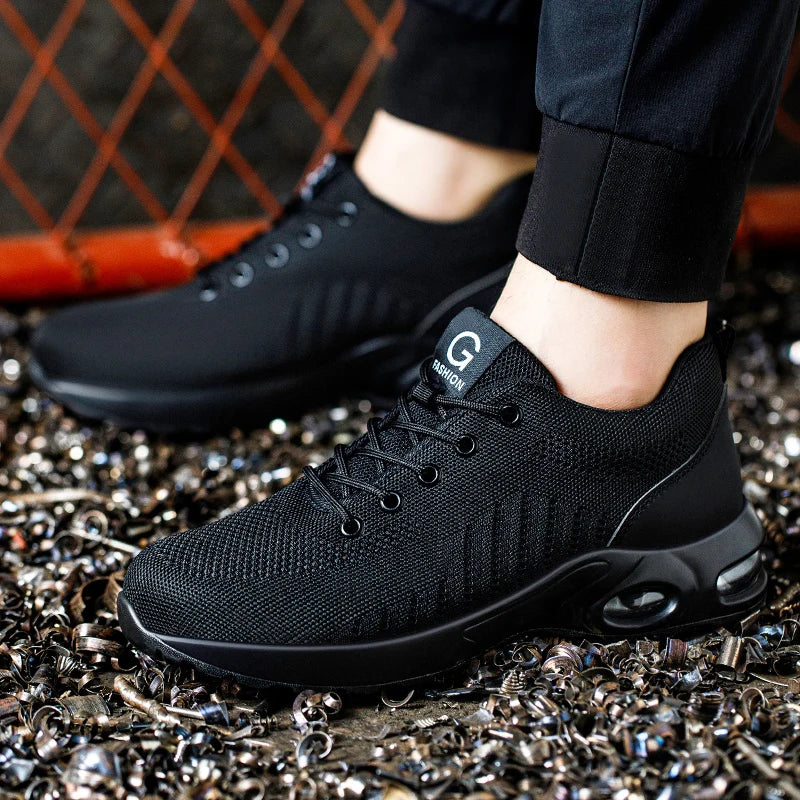 FUXL Sicherheitsschuhe Herren mit Stahlkappe – Leichte Work Sneakers für Industrie & Handwerk