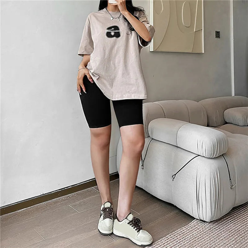 Frauen Yoga Sport Shorts Hohe Taille Fitness Shorts Casual Streetwear Kurze Hosen Weibliche Enge Shorts Für Damen Workout Hosen