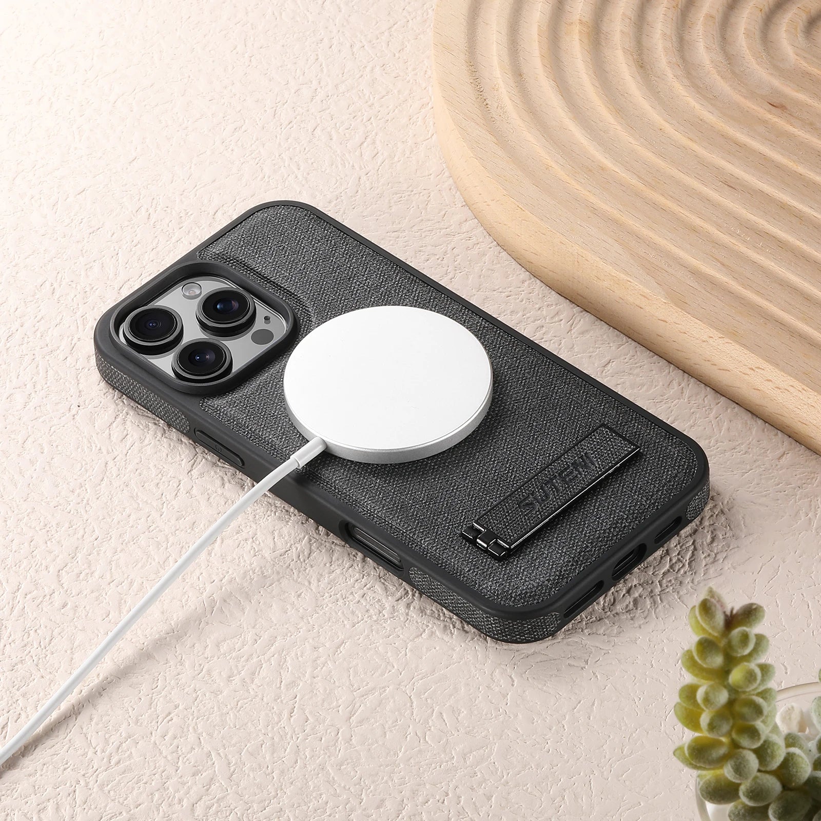 SUTENI Luxus PU Leder MagSafe Hülle - FUXL-Shopify