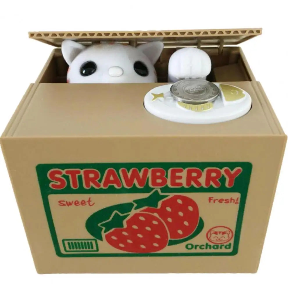 FUXL Sprachaktiviertes Sparschwein mit Englisch sprechender Katze – Spaßiges Sparen für Kinder - FUXL-Shopify