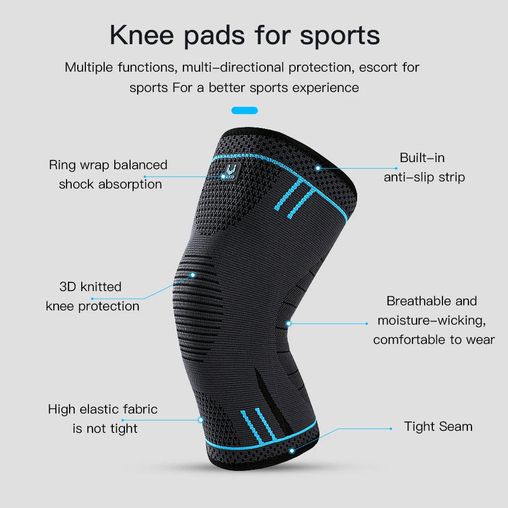 Fuxl Kompressions-Kniebandage – 1 Stück | Elastisch & Atmungsaktiv für Sport, Schmerzen & Stabilität im Knie