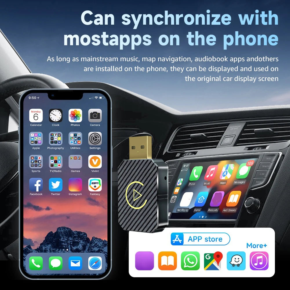 Verkabelt zu Wireless Carplay & Android Auto Wireless Adapter Bluetooth 5,0 WiFi für OEM Wired Carplay Android Auto Auto