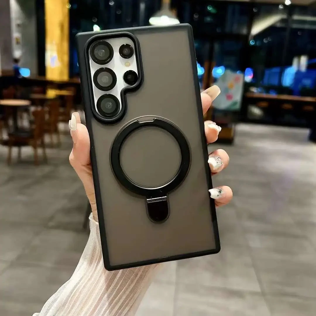 Magnetische Metal Ring Stand Hülle für Samsung Galaxy S25 - FUXL-Shopify