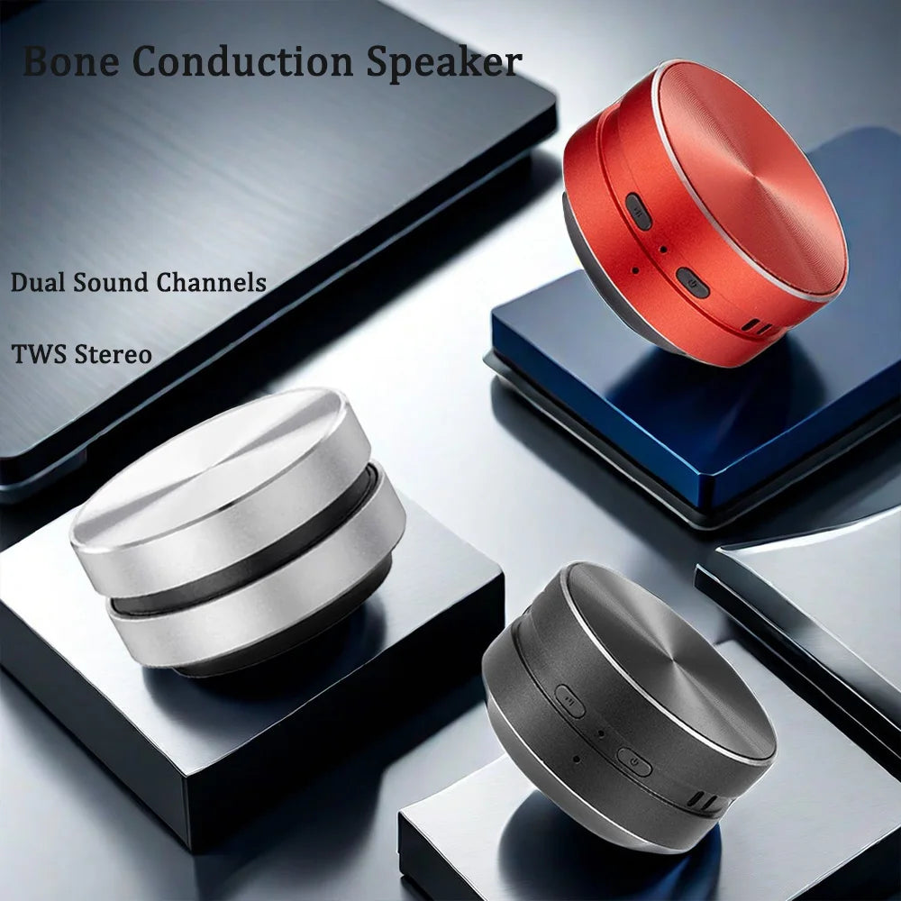 2025 heißer Knochen Leitung Bluetooth Lautsprecher Drahtlose TWS Lautsprecher 3D Stereo Sound Kolibri Lautsprecher Mit FM Radio