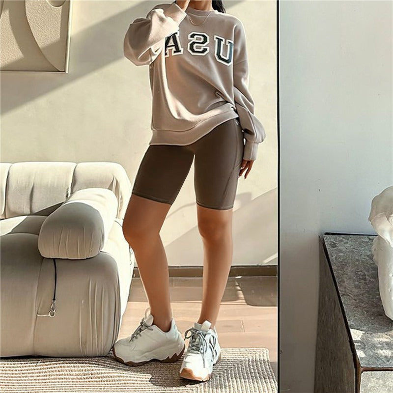 Frauen Yoga Sport Shorts Hohe Taille Fitness Shorts Casual Streetwear Kurze Hosen Weibliche Enge Shorts Für Damen Workout Hosen