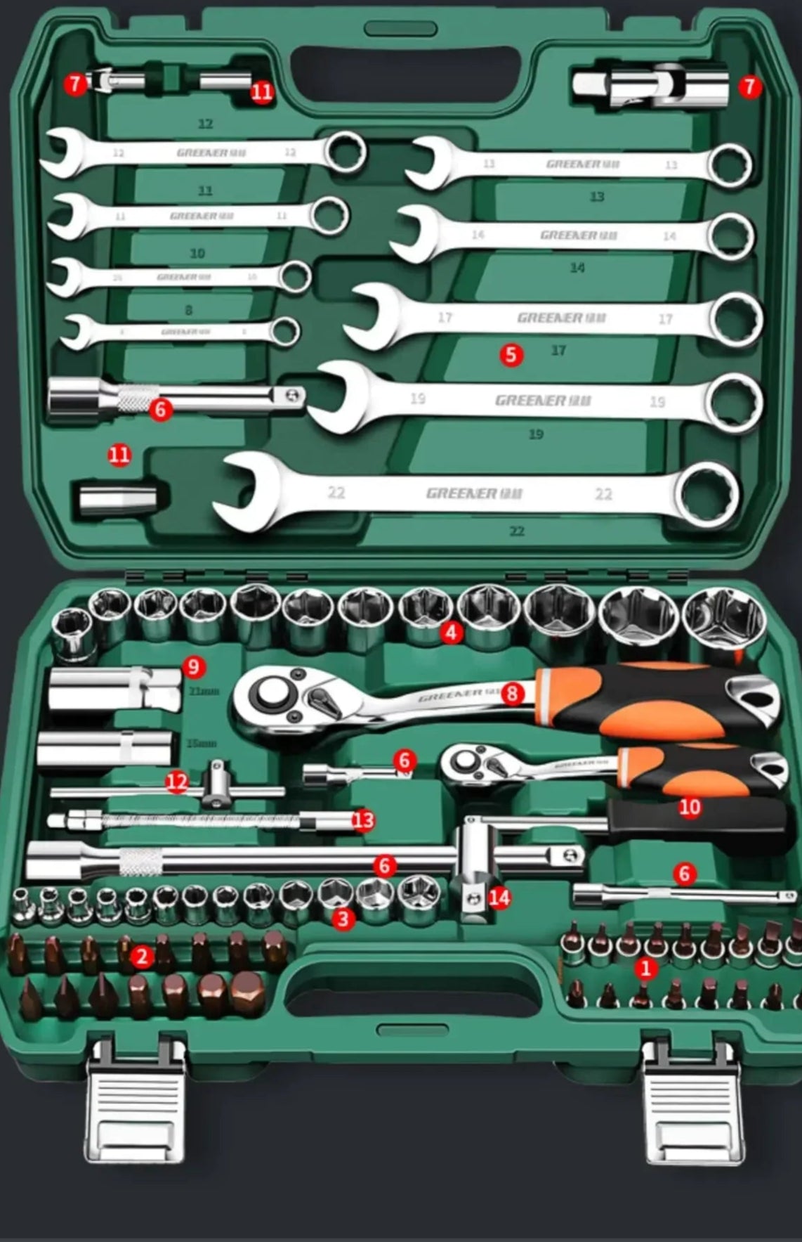 Auto Reparatur Werkzeuge Box Sets Elektriker Spanner Anti-fallen Fall Wasserdicht Stoßfest Sicherheit Teile Organizer Anti-herbst Toolbox