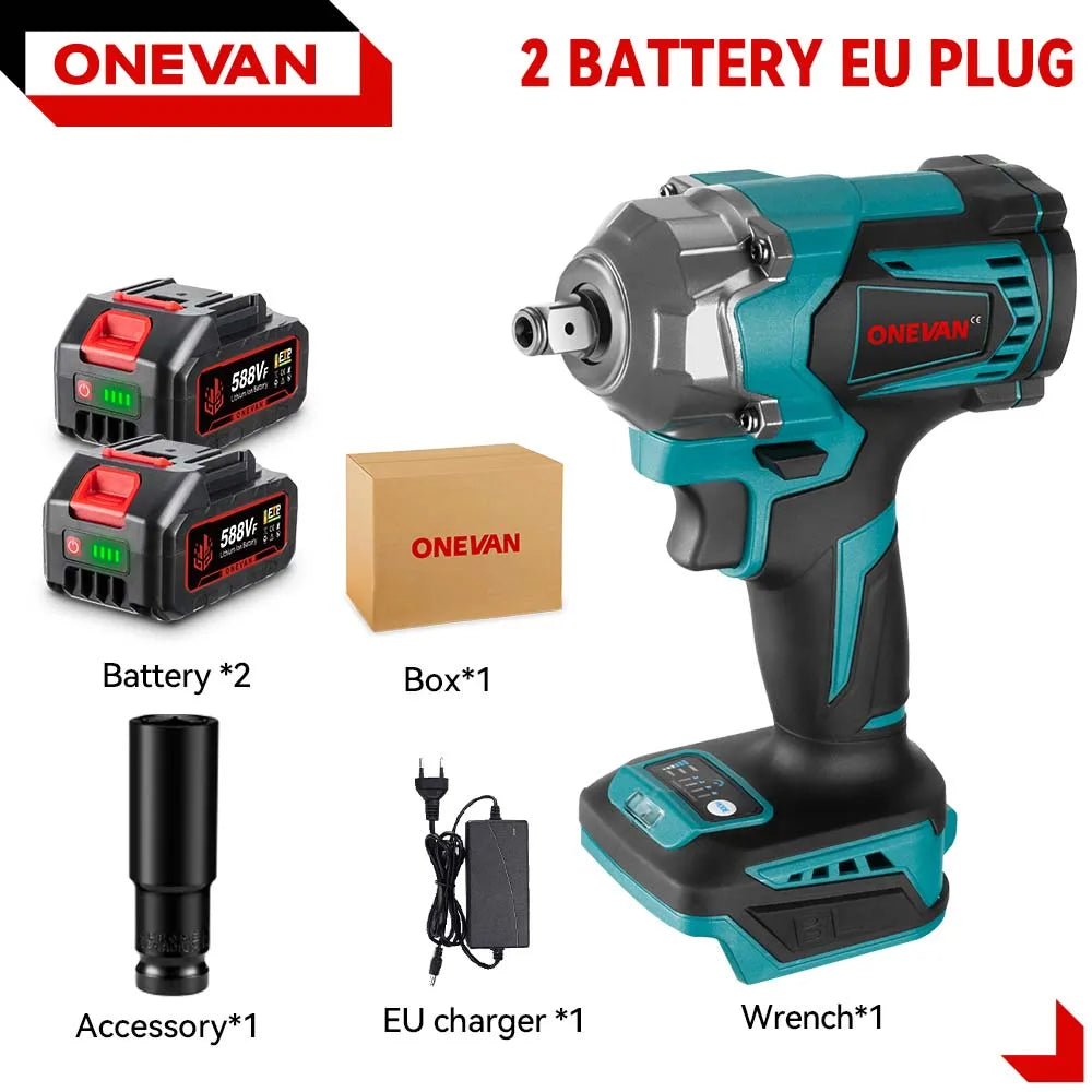 ONEVAN 1200 N.M Bürstenloser Akku-Schlagschrauber 18V, 3 Funktionen